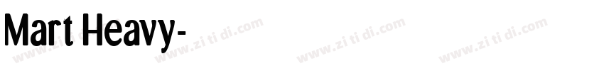 Mart Heavy字体转换